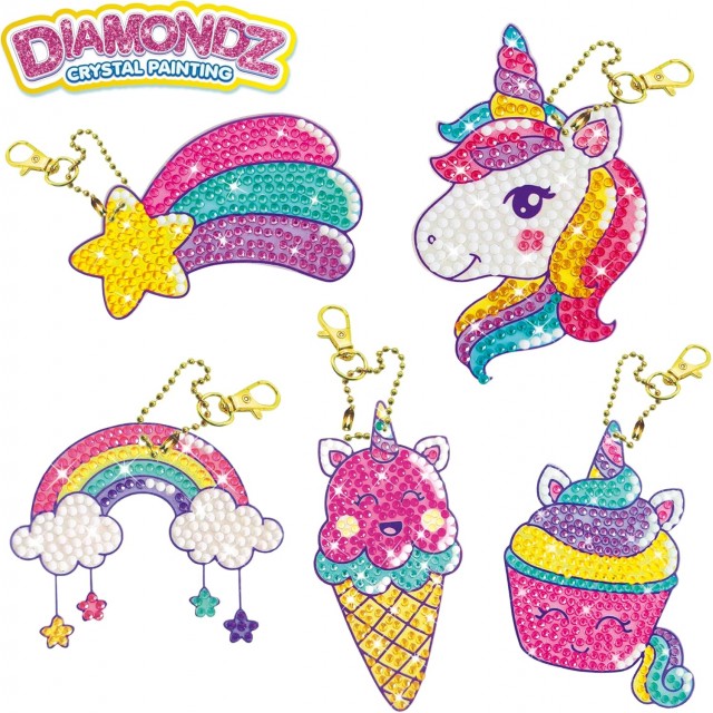 Creative Set, Craze, Unicorn Diamond Keychain