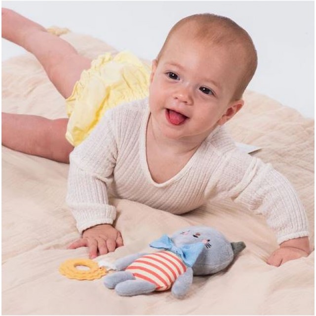 Μωρουδιακή μαλακή κουδουνίστρα, Taf Toys, Κλάρα η γάτα