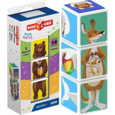 Σετ μαγνητικής κατασκευής Magicube, Animals 110, 3 μέρη
