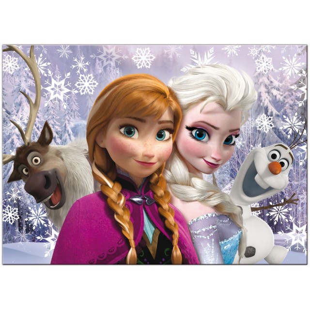 Παζλ, Lisciani, Frozen, Sisters Forever, Παζλ διπλής όψης 60 τεμαχίων