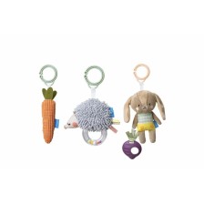 Σετ διαδραστικά βελούδινα παιχνίδια Jenny, Spike and the Carrot, 3 τεμάχια