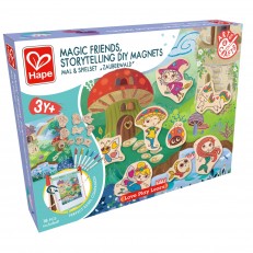 Δημιουργικό σετ, Hape, μαγνήτες DIY, Magic friends, 18 τεμάχια