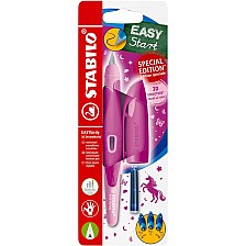 Εργονομικό στυλό, Stabilo, EASYbirdy, 3D DreamWorld RA, για δεξί χέρι, Κυψέλη, Ροζ