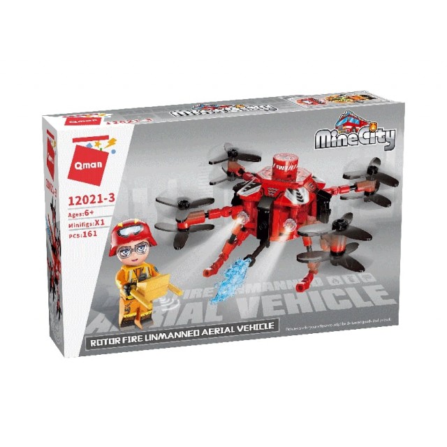 Constructor, Qman, MineCity, Fire Drone, 161 μέρη