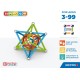 Магнитен конструктор Supercolor 385, 93 части