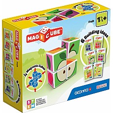 Magicube Magnetic Construction Set, Fruits and Cards 131, 11 Pieces