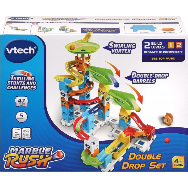 Комплект за игра Marble Rush, Двойна писта за спускане, 47 части