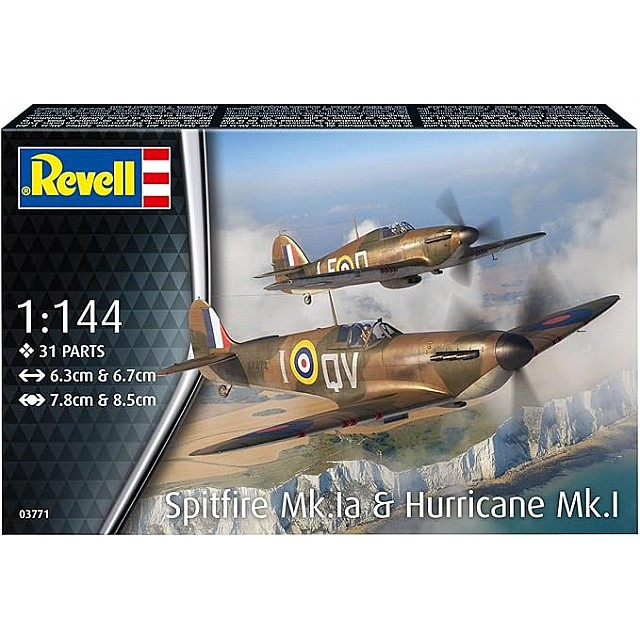 Μοντέλο συναρμολόγησης, αεροσκάφος Revell, Spitfire και αεροσκάφος Hawker Hurricane