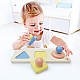 Montessori Educational Sensory Toy, Hape, Mirror Shapes, 24,6 x 6 x 8,8 cm