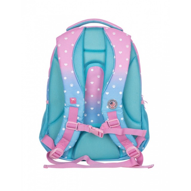 Backpack Head AB420 Pastel Love ασημί εφέ