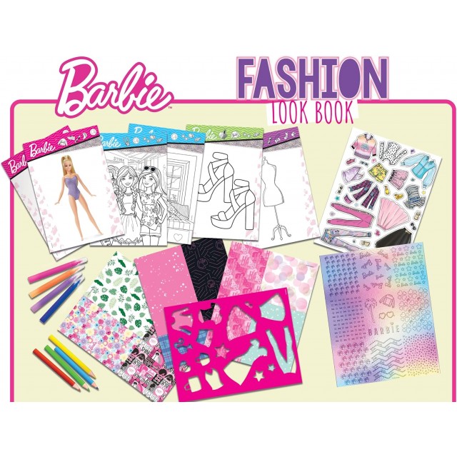 Δημιουργικό σετ, Lisciani, Barbie, Βιβλίο στούντιο μόδας