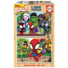 Παζλ, Educa, Spider-Man και οι καταπληκτικοί φίλοι του, 2 x 25 κομμάτια