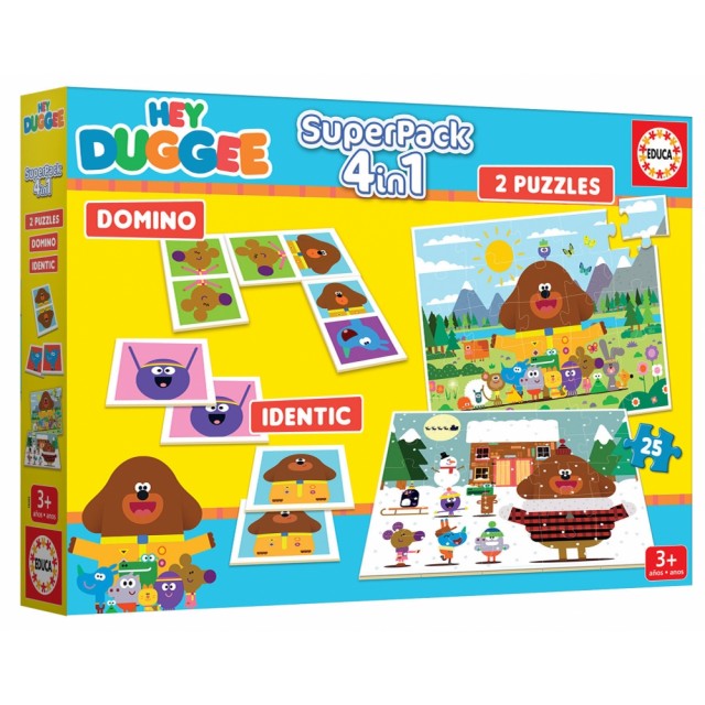 Playset, Educa, Hey Duggee, Dominoes, Memories και 2 παζλ 25 τεμαχίων