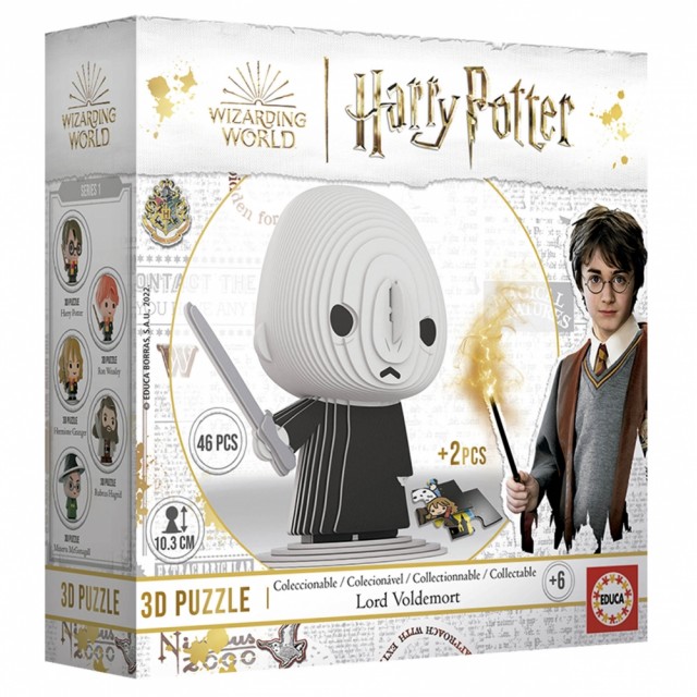 Puzzle, Educa, Minifigure, Lord Voldemort 3D, 46 τεμάχια
