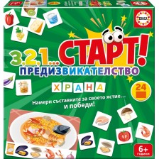 Εκπαιδευτικό Παιχνίδι, Educa, 3,2,1...Start, Challenge, Food, 24 Pieces