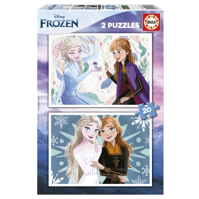 Пъзел Frozen 2в1, 2 х 20 части