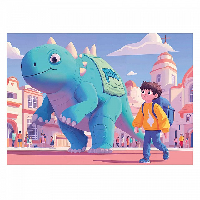 Progressive puzzle, Educa, Dino's Friends, 20-40-60-80 τεμάχια