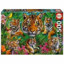 Παζλ Tigers in the jungle, 500 κομμάτια