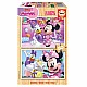 Ξύλινο παζλ Minnie Mouse, 2 x 50 τεμάχια
