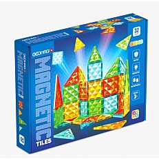Magnetic Constructor, Geomag, Πολύχρωμα Πλακάκια, STEM, 32 Τεμάχια