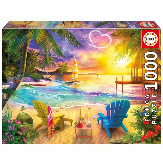 Puzzle, Educa, Love Beach, 1000 τεμάχια