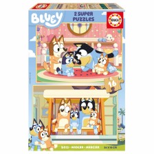 Παζλ, Educa, Bluey, 2 x 16 τεμάχια