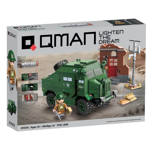 Κατασκευαστής, Qman, Dunkirk Beach Evacuation Shelter, Morris C8 QUAD, 492 μέρη