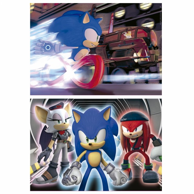 Пъзел Sonic Prime 2в1 Neon, 2 х 100 части