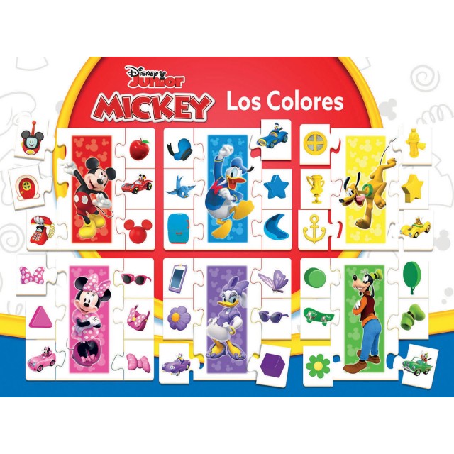 Εκπαιδευτικό παζλ, Educa, Mickey and Friends, Χρώματα, 42 τεμάχια