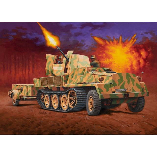 Сглобяем модел sWS с Flak 43 и ремарке за амуниции Sd.Ah.58, 252 части