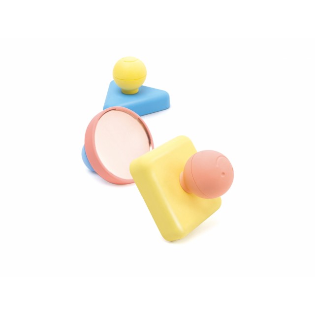 Montessori Educational Sensory Toy, Hape, Mirror Shapes, 24,6 x 6 x 8,8 cm
