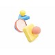 Montessori Educational Sensory Toy, Hape, Mirror Shapes, 24,6 x 6 x 8,8 cm