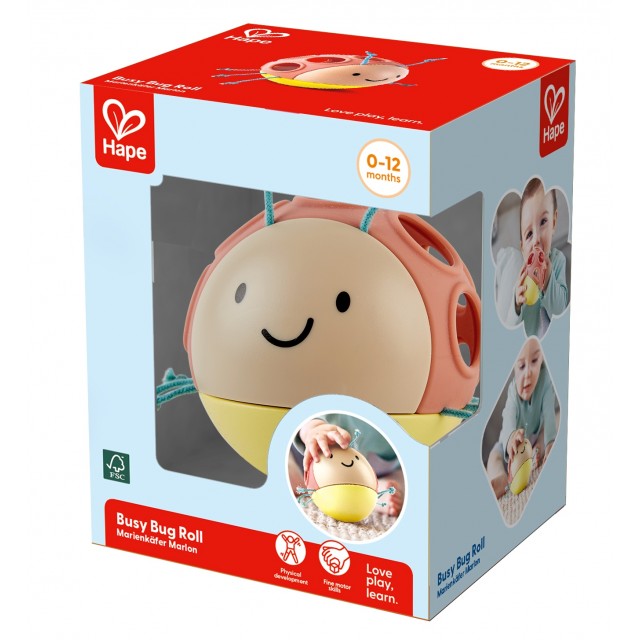 Бебешка дрънкалка Калинка, 9 х 9 х 9 см