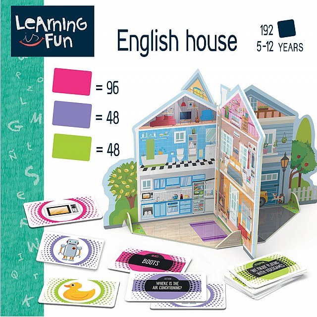Εκπαιδευτικό παιχνίδι, Educa, English House, 192 μέρη