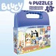 Прогресивен пъзел Bluey в куфарче, 12-16-20-25 части