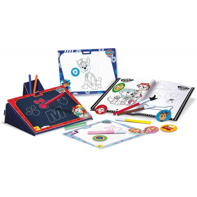 Σετ δημιουργικής δημιουργίας, Lisciani, Paw Patrol, σακίδιο πλάτης 2 σε 1 με σετ σχεδίασης