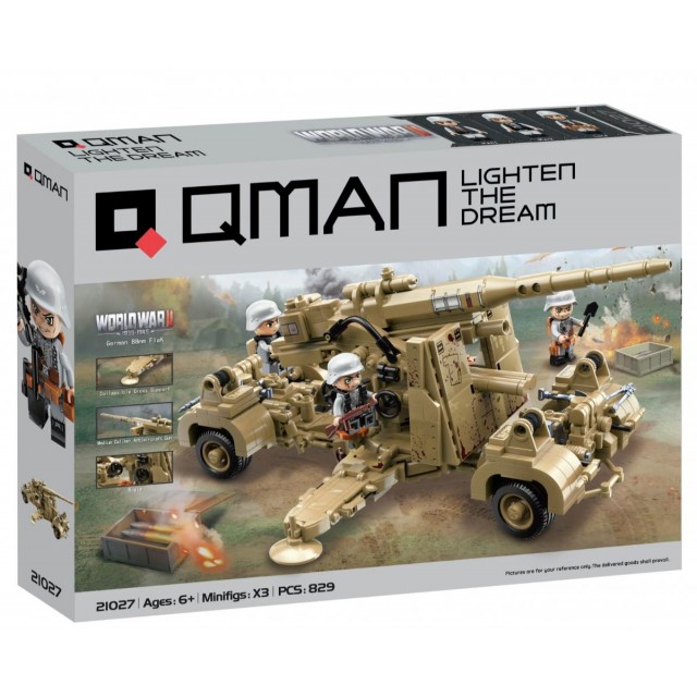Κατασκευαστής, Qman, Γερμανικό πιστόλι FlaK 88mm, 829 εξαρτήματα