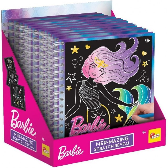 Σετ δημιουργικού, Lisciani, Barbie, Αποκάλυψη από το Scratch, Γοργόνα από το Scratchbook