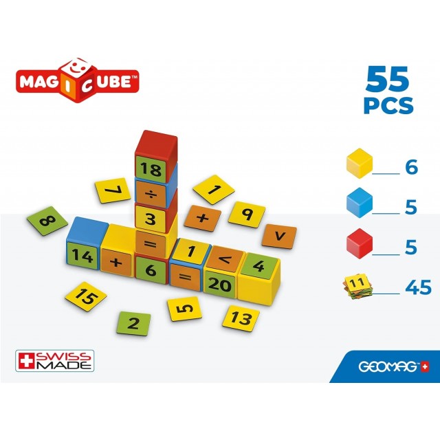 Магнитен конструктор Magicube, Математическо изграждане 256, 55 части
