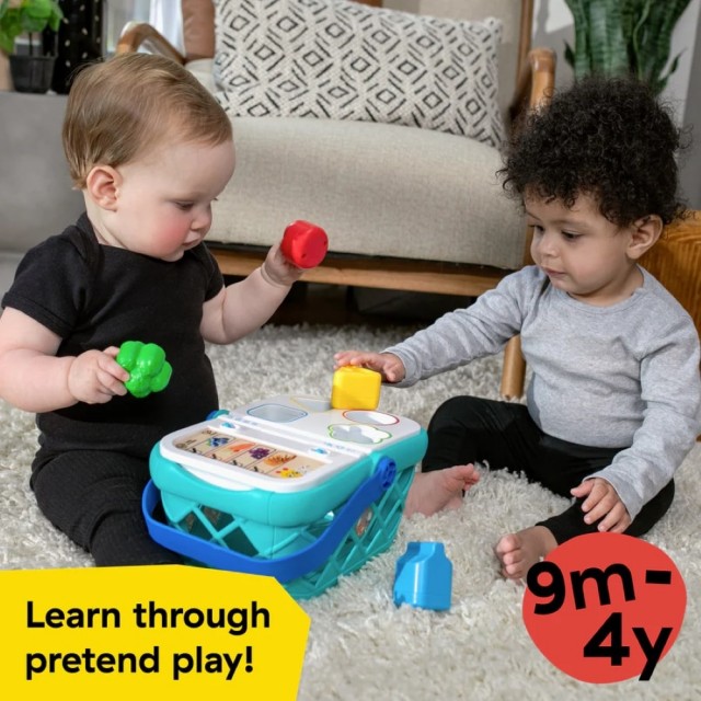 Интерактивна играчка, Baby Einstein, Magic touch, Пазарска кошница за сортиране, 14.3 x 26.6 x 20.2 см