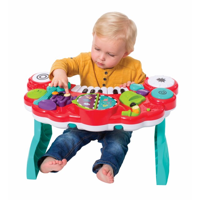 Διαδραστικό παιχνίδι, Infantino, B Kids, Μουσικό Κέντρο 10 σε 1, Κόκκινο