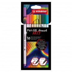 Σετ μαρκαδόροι, Stabilo, Pen 68 Brush Arty, 10 Χρώματα
