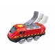 Τρένο με μανιβέλα και USB, Hape, Red
