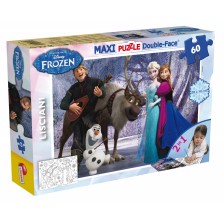 Παζλ, Lisciani, Frozen, Μουσική και ψυχαγωγία, Παζλ διπλής όψης 60 τεμαχίων
