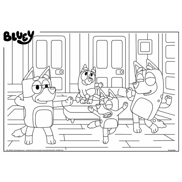 Παζλ, Lisciani, Bluey, Παζλ διπλής όψης 2 x 48 τεμαχίων