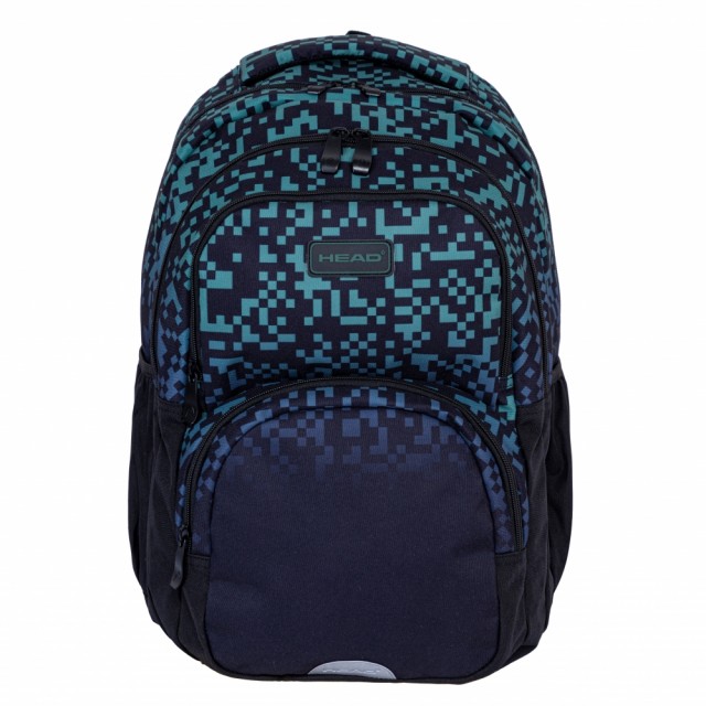 Σχολικό σακίδιο HEAD Πράσινα μπλοκ, AB300, 42 x 30 x 19 cm