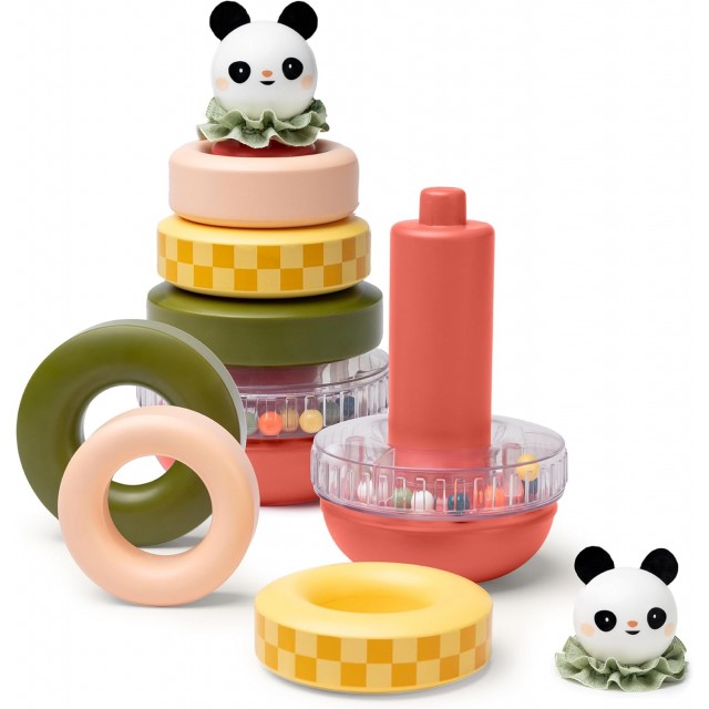Παιχνίδι μωρού, Taf Toys, Πύργος με κρίκους για δέσιμο κορδονιών, Πάντα