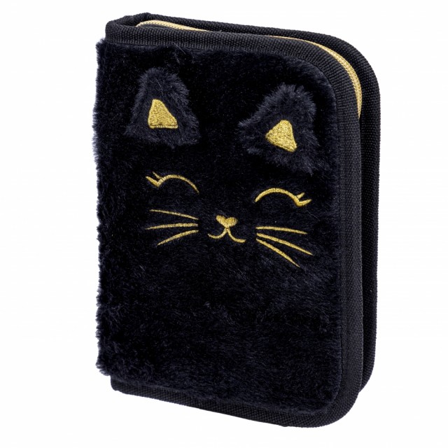 Μονό νεσεσέρ με αξεσουάρ, Astra, Fluffy black kitten, AC11, 20 x 14 x 3,5 cm