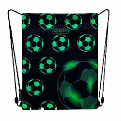 Αθλητική τσάντα ASTRABAG Μπάλα ποδοσφαίρου Neon, AD1, 40 × 33 cm