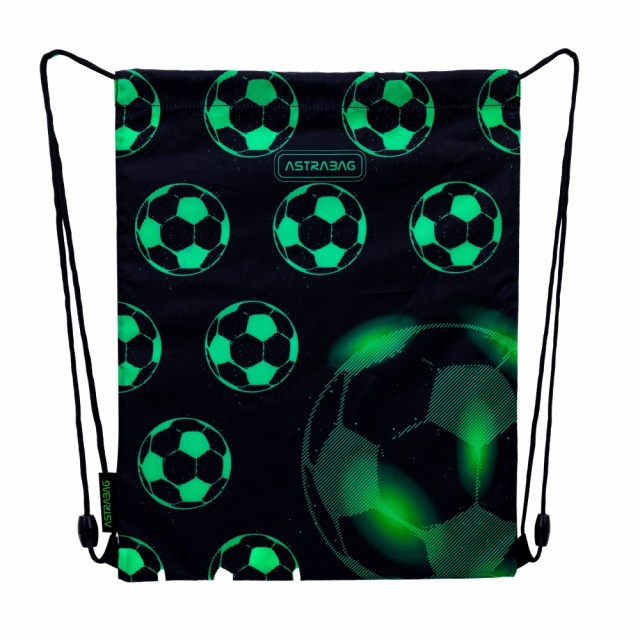 Αθλητική τσάντα ASTRABAG Μπάλα ποδοσφαίρου Neon, AD1, 40 × 33 cm
